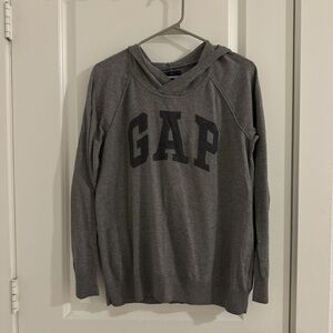 GAP logo grey sweater with hoodie